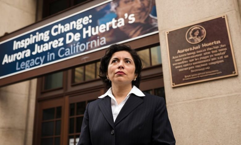 aurora juarez de huerta en california usa